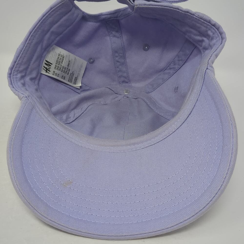 Reversed Slideback Baseball Cap Solid Purple One … - image 7